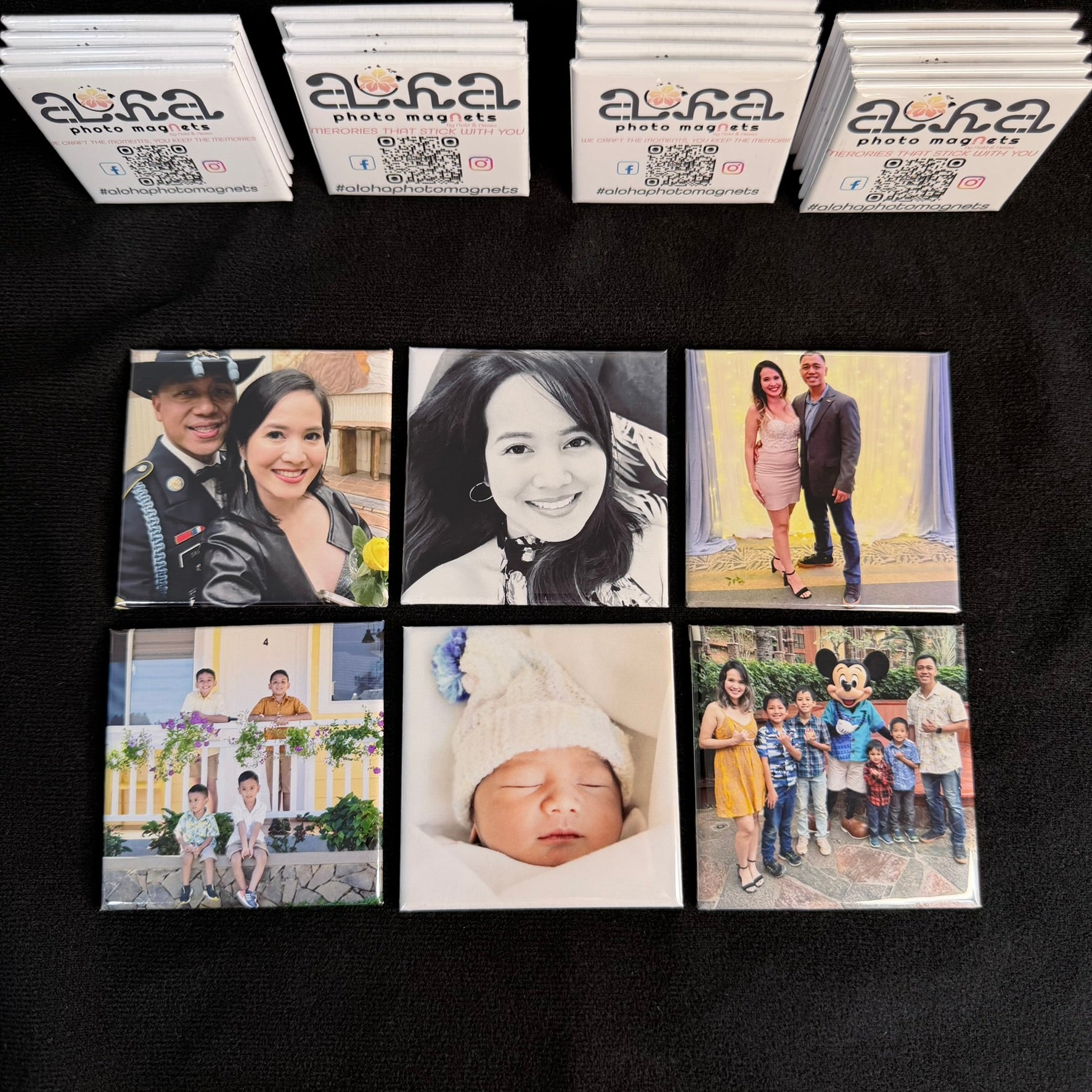 Custom Photo Magnets - 2.5x2.5" 6 Set